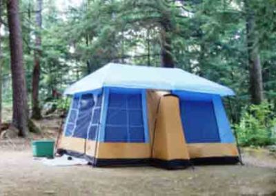 Tent on campsite
