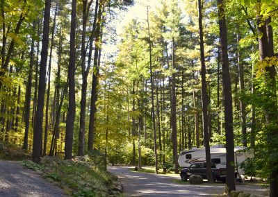 wooded rv sites